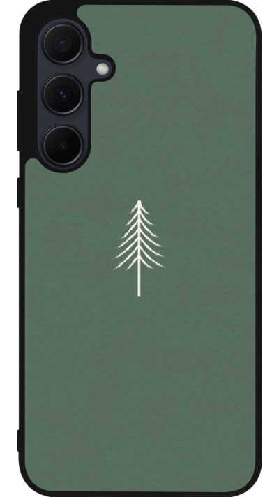 Samsung Galaxy A55 5G Case Hülle - Silikon schwarz Christmas 22 minimalist tree