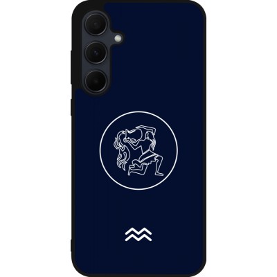 Samsung Galaxy A56 Case Hülle - Silikon schwarz Astrologie Wassermann