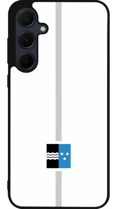 Samsung Galaxy A56 Case Hülle - Silikon schwarz Kanton AG weiss