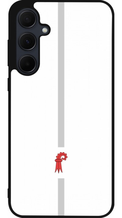 Samsung Galaxy A56 Case Hülle - Silikon schwarz Kanton BL weiss