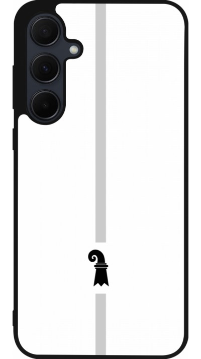 Samsung Galaxy A56 Case Hülle - Silikon schwarz Kanton BS weiss