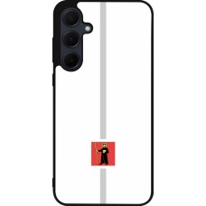 Samsung Galaxy A56 Case Hülle - Silikon schwarz Kanton GL weiss