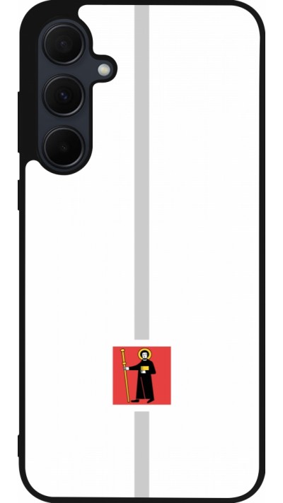 Samsung Galaxy A56 Case Hülle - Silikon schwarz Kanton GL weiss