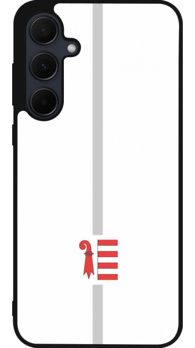 Samsung Galaxy A56 Case Hülle - Silikon schwarz Kanton JU weiss