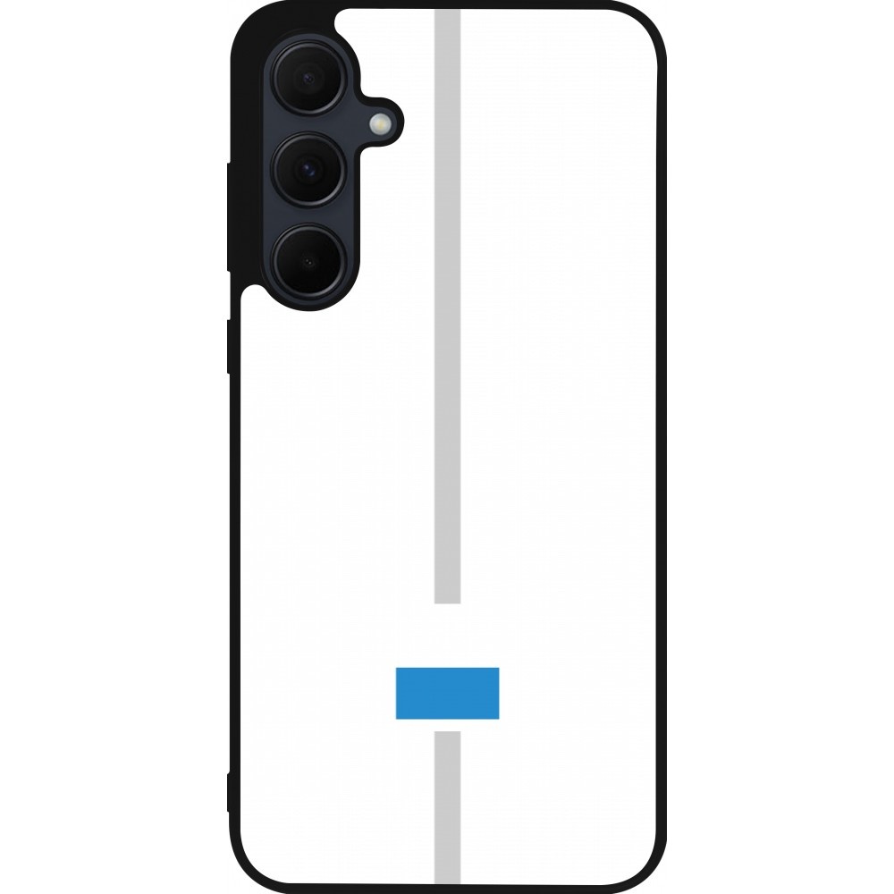 Samsung Galaxy A56 Case Hülle - Silikon schwarz Kanton LU weiss