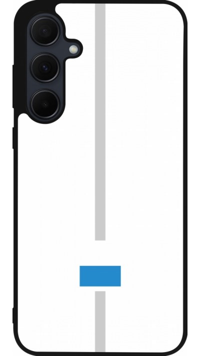 Samsung Galaxy A56 Case Hülle - Silikon schwarz Kanton LU weiss