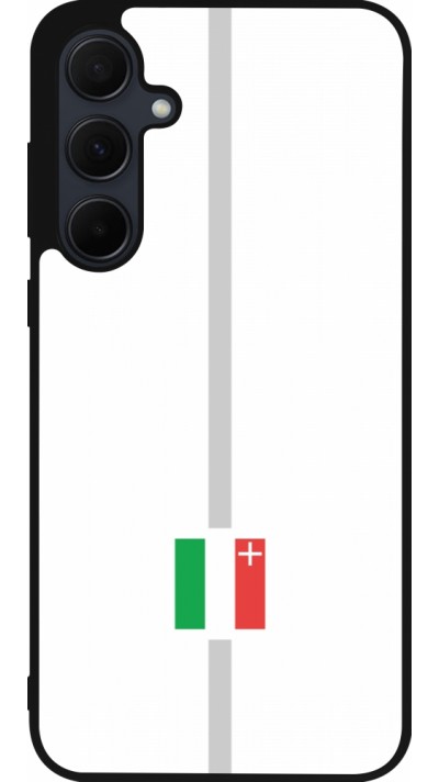 Samsung Galaxy A56 Case Hülle - Silikon schwarz Kanton NE weiss