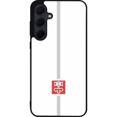Samsung Galaxy A56 Case Hülle - Silikon schwarz Kanton NW weiss