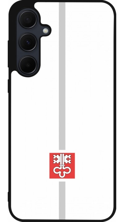 Samsung Galaxy A56 Case Hülle - Silikon schwarz Kanton NW weiss