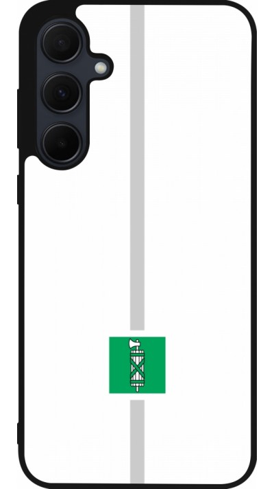 Samsung Galaxy A56 Case Hülle - Silikon schwarz Kanton SG weiss