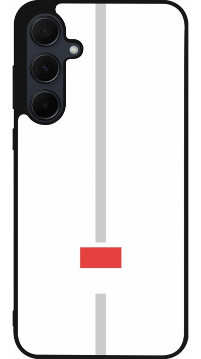 Samsung Galaxy A56 Case Hülle - Silikon schwarz Kanton SO weiss