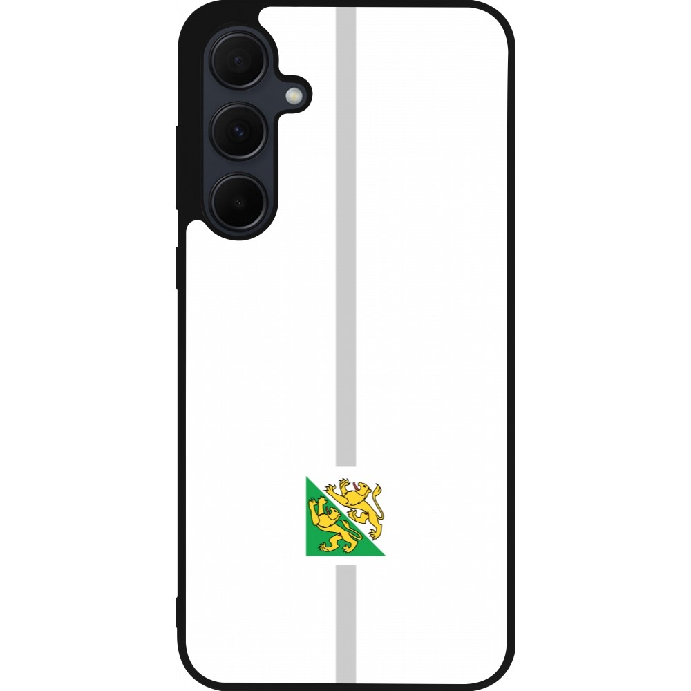 Samsung Galaxy A56 Case Hülle - Silikon schwarz Kanton TG weiss