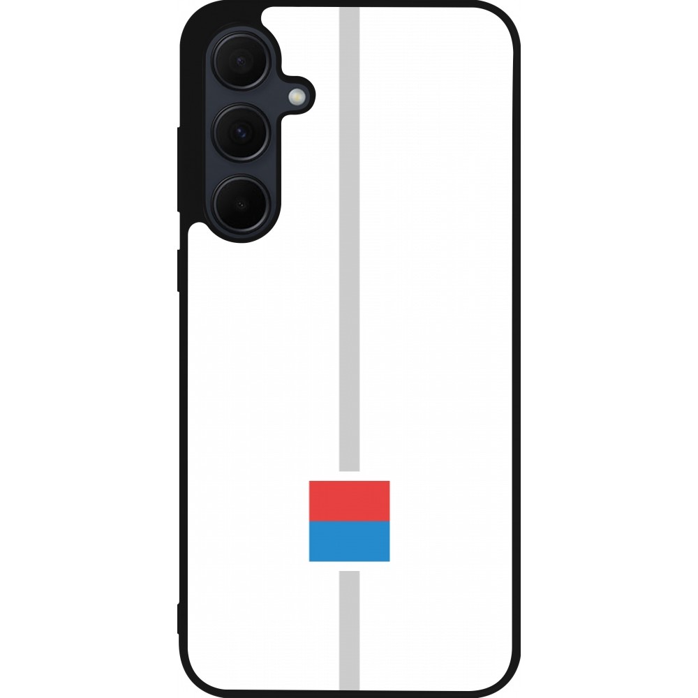 Samsung Galaxy A56 Case Hülle - Silikon schwarz Kanton TI weiss