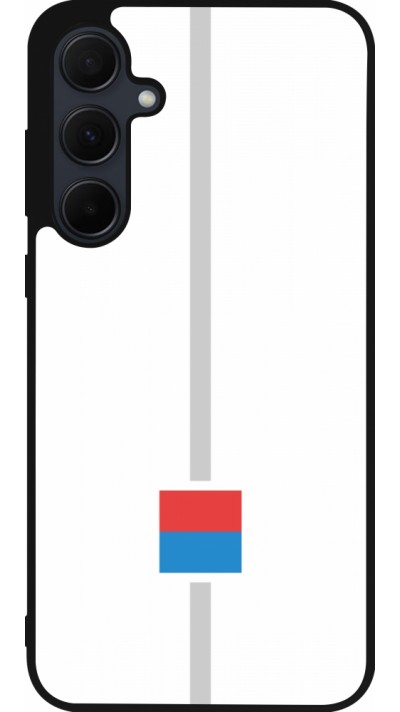 Samsung Galaxy A56 Case Hülle - Silikon schwarz Kanton TI weiss