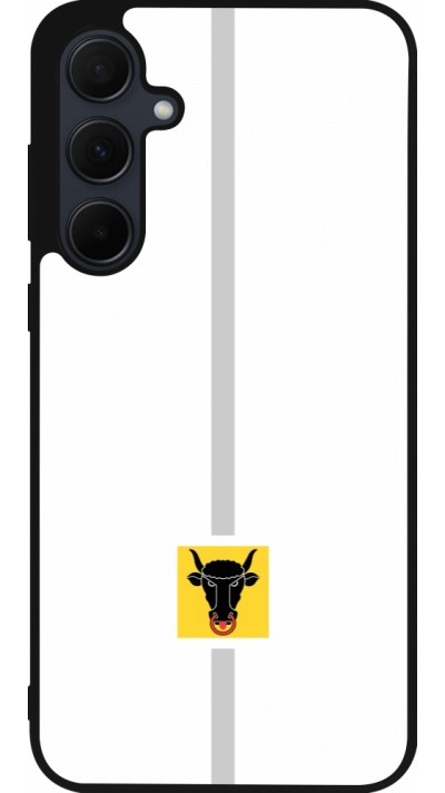 Samsung Galaxy A56 Case Hülle - Silikon schwarz Kanton UR weiss