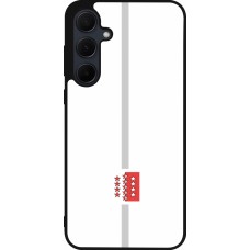 Samsung Galaxy A56 Case Hülle - Silikon schwarz Kanton VS weiss
