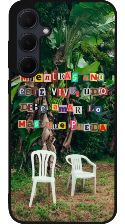 Coque Samsung Galaxy A56 - Silicone rigide noir Chairs DTMF