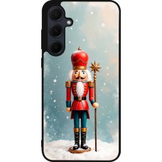 Samsung Galaxy A56 Case Hülle - Silikon schwarz Christmas 25 Nutcracker Snow