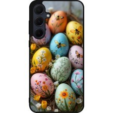 Samsung Galaxy A56 Case Hülle - Silikon schwarz Easter 2026 Eggs with bees