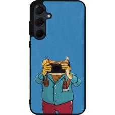 Samsung Galaxy A56 Case Hülle - Silikon schwarz Frog with camera DTMF