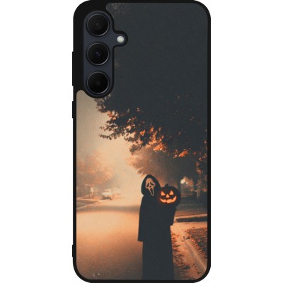 Samsung Galaxy A56 Case Hülle - Silikon schwarz Halloween 2025 Scream