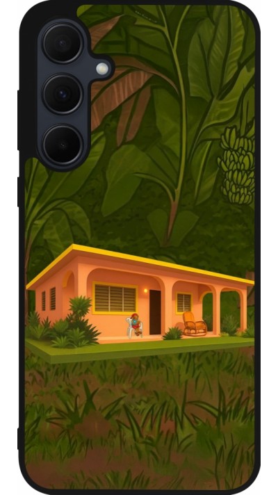 Coque Samsung Galaxy A56 - Silicone rigide noir Benitos house DTMF