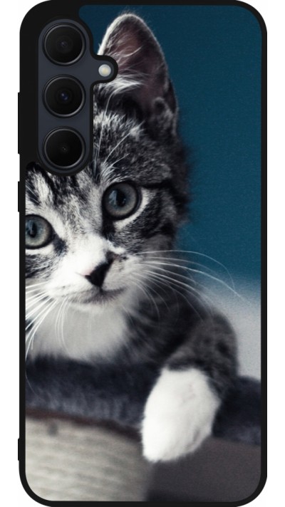 Samsung Galaxy A56 Case Hülle - Silikon schwarz Meow 23