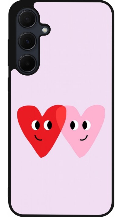 Samsung Galaxy A56 Case Hülle - Silikon schwarz Saint Valentines Day 26 Heart