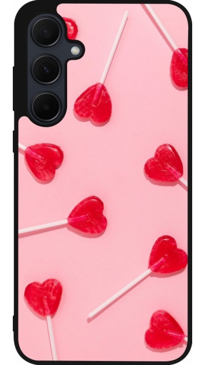 Samsung Galaxy A56 Case Hülle - Silikon schwarz Saint Valentines Day 26 Lollipop