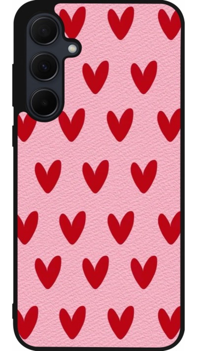 Samsung Galaxy A56 Case Hülle - Silikon schwarz Saint Valentines Day 26 Pattern heart