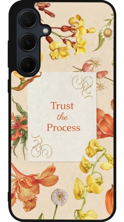 Coque Samsung Galaxy A56 - Silicone rigide noir Trust the process Spring 2026