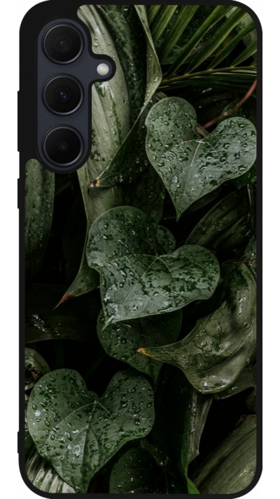 Samsung Galaxy A56 Case Hülle - Silikon schwarz Spring 23 fresh plants