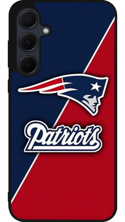 Samsung Galaxy A56 Case Hülle - Silikon schwarz Super Bowl 26 Patriots 1