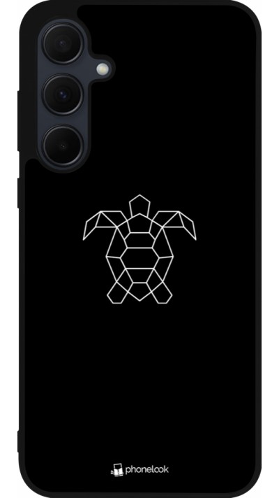 Samsung Galaxy A56 Case Hülle - Silikon schwarz Turtles lines on black