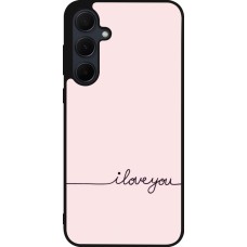 Samsung Galaxy A56 Case Hülle - Silikon schwarz Valentine 2023 i love you writing