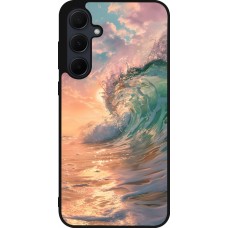Samsung Galaxy A56 Case Hülle - Silikon schwarz Wave Sunset