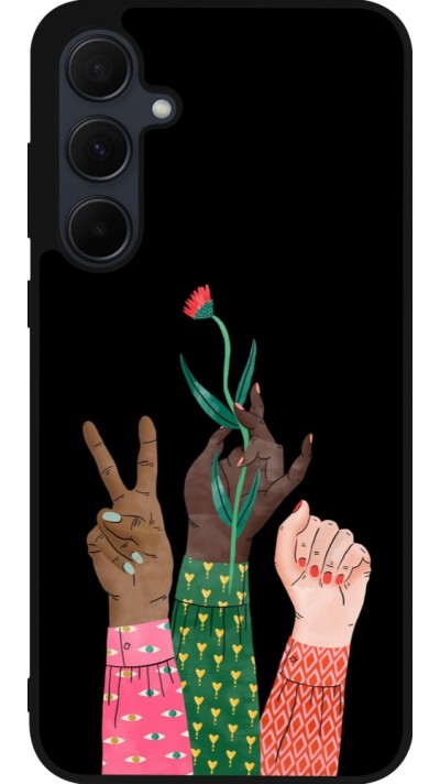 Coque Samsung Galaxy A56 - Silicone rigide noir Womens day 2026 2