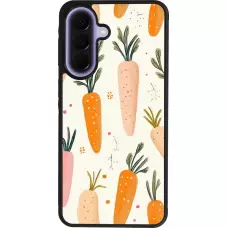 Samsung Galaxy A57 5G Case Hülle - Silikon schwarz Easter 2026 Illustration carrots