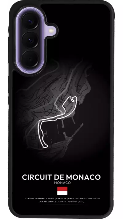 Samsung Galaxy A57 5G Case Hülle - Silikon schwarz F1 Track 2025 Monaco