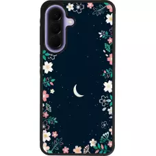 Samsung Galaxy A57 5G Case Hülle - Silikon schwarz Flowers space