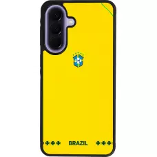Samsung Galaxy A57 5G Case Hülle - Silikon schwarz Brasilien 2026 personalisierbares Fussballtrikot
