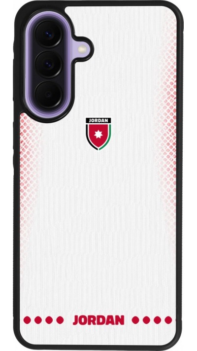 Samsung Galaxy A57 5G Case Hülle - Silikon schwarz Jordanien 2026 personalisierbares Fussballtrikot