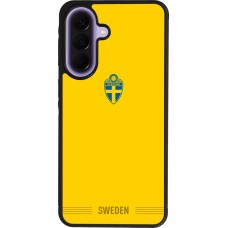 Samsung Galaxy A57 5G Case Hülle - Silikon schwarz Schweden 2026 personalisierbares Fussballtrikot