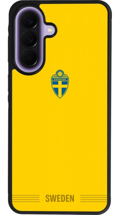Samsung Galaxy A57 5G Case Hülle - Silikon schwarz Schweden 2026 personalisierbares Fussballtrikot