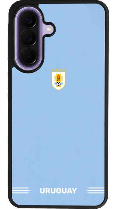 Samsung Galaxy A57 5G Case Hülle - Silikon schwarz Uruguay 2026 personalisierbares Fussballtrikot