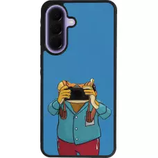 Samsung Galaxy A57 5G Case Hülle - Silikon schwarz Frog with camera DTMF
