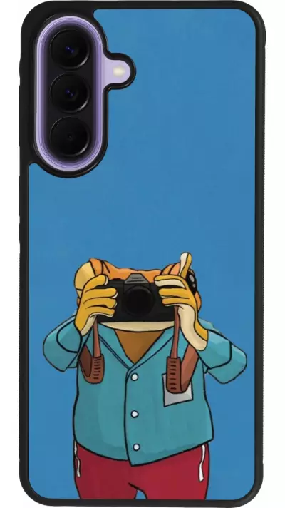 Samsung Galaxy A57 5G Case Hülle - Silikon schwarz Frog with camera DTMF