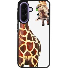 Samsung Galaxy A57 5G Case Hülle - Silikon schwarz Giraffe Fit