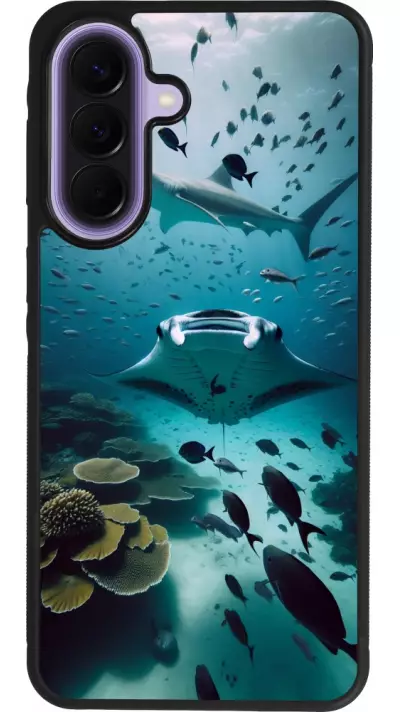 Samsung Galaxy A57 5G Case Hülle - Silikon schwarz Manta Lagune Reinigung