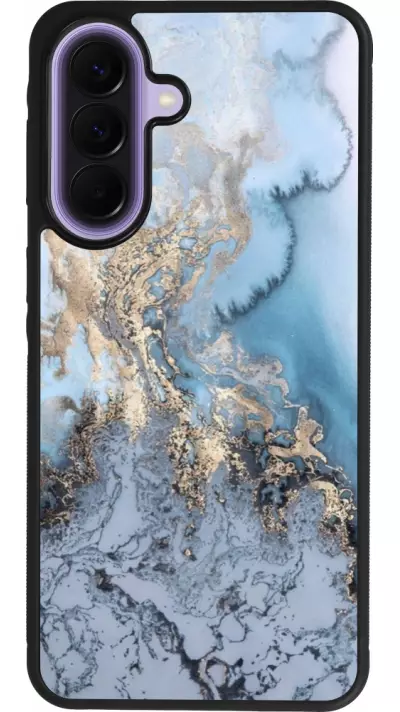 Samsung Galaxy A57 5G Case Hülle - Silikon schwarz Marble 04